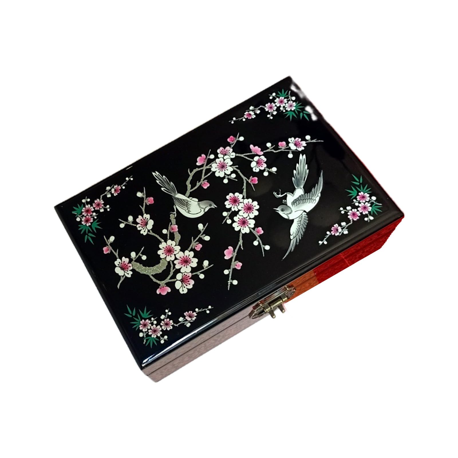 XuQiZZpp Decorative Wood Storage Box With Feature Handcraft for Jewelry Protective