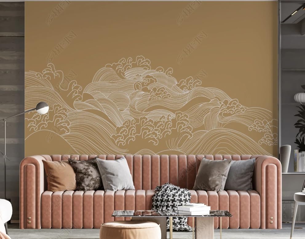 Papier peint intissé dessin au trait pour masquer les défauts du mur