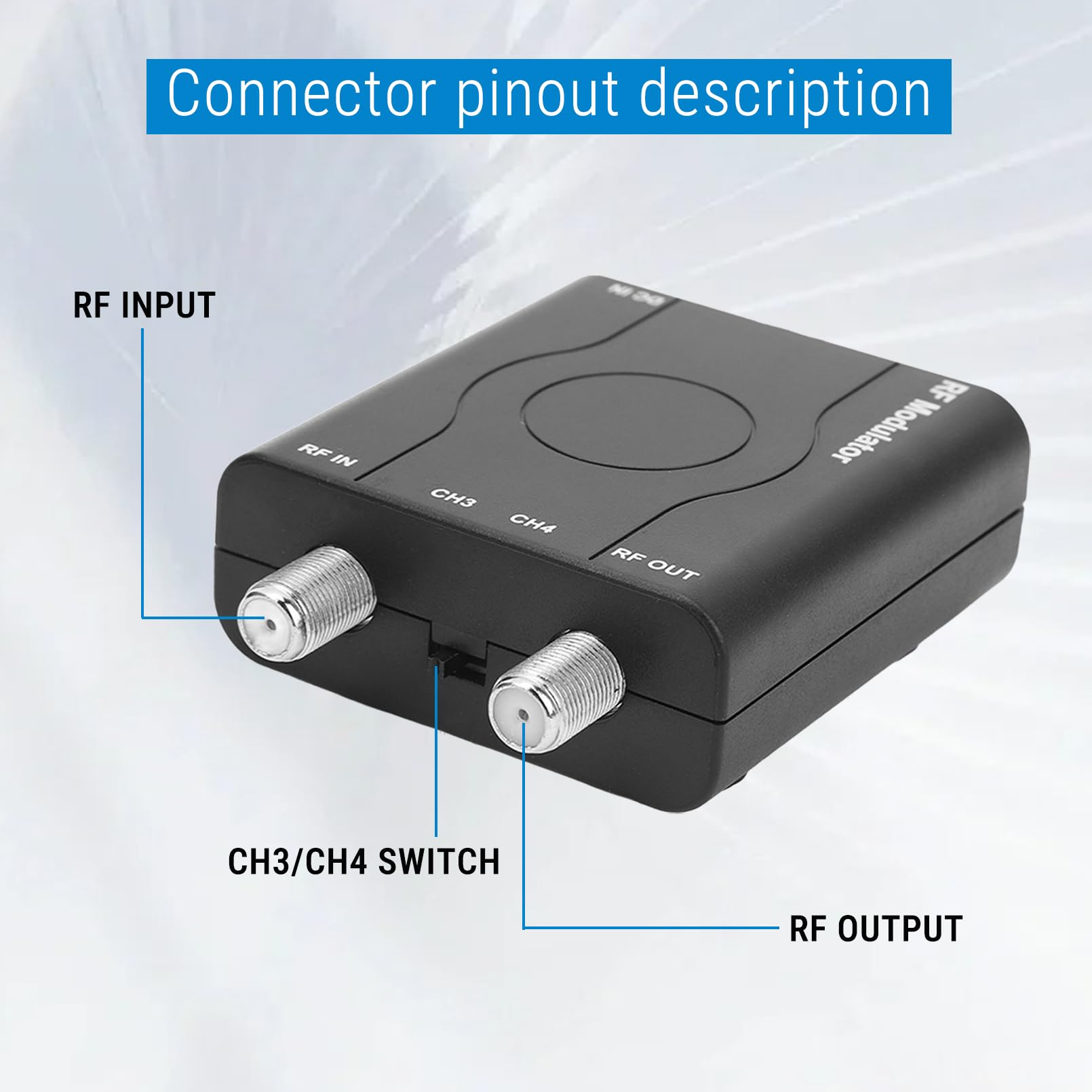 Adaptateur HDMI vers coaxial HDM61 convertisseur RF vers HDMI 1080p NTSC CH3 CH4 modulateur RF