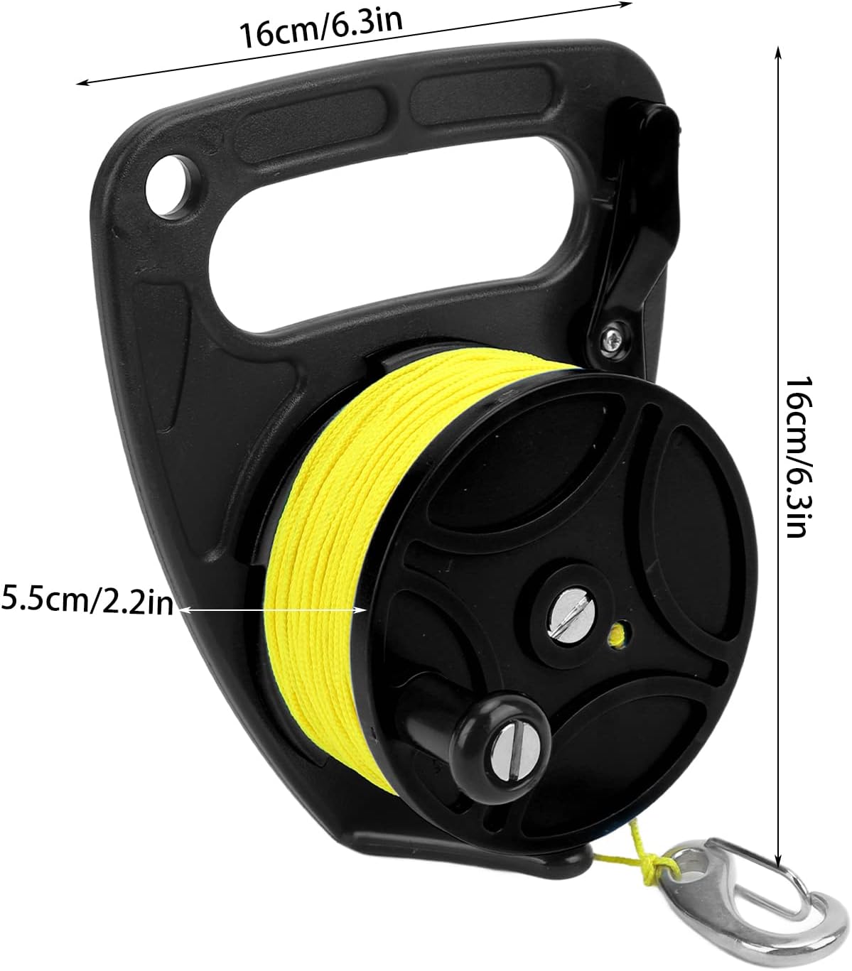 Folanda Dive Reel with Thumb Stopper, Scuba Diving Reel with 270ft High