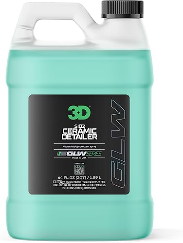 3D Detallador de cerámica, serie GLW  Acabado hiperbrillante  Capa superior hidrofóbica SiO2 Peak  Extiende la vida útil de ceras, selladores,