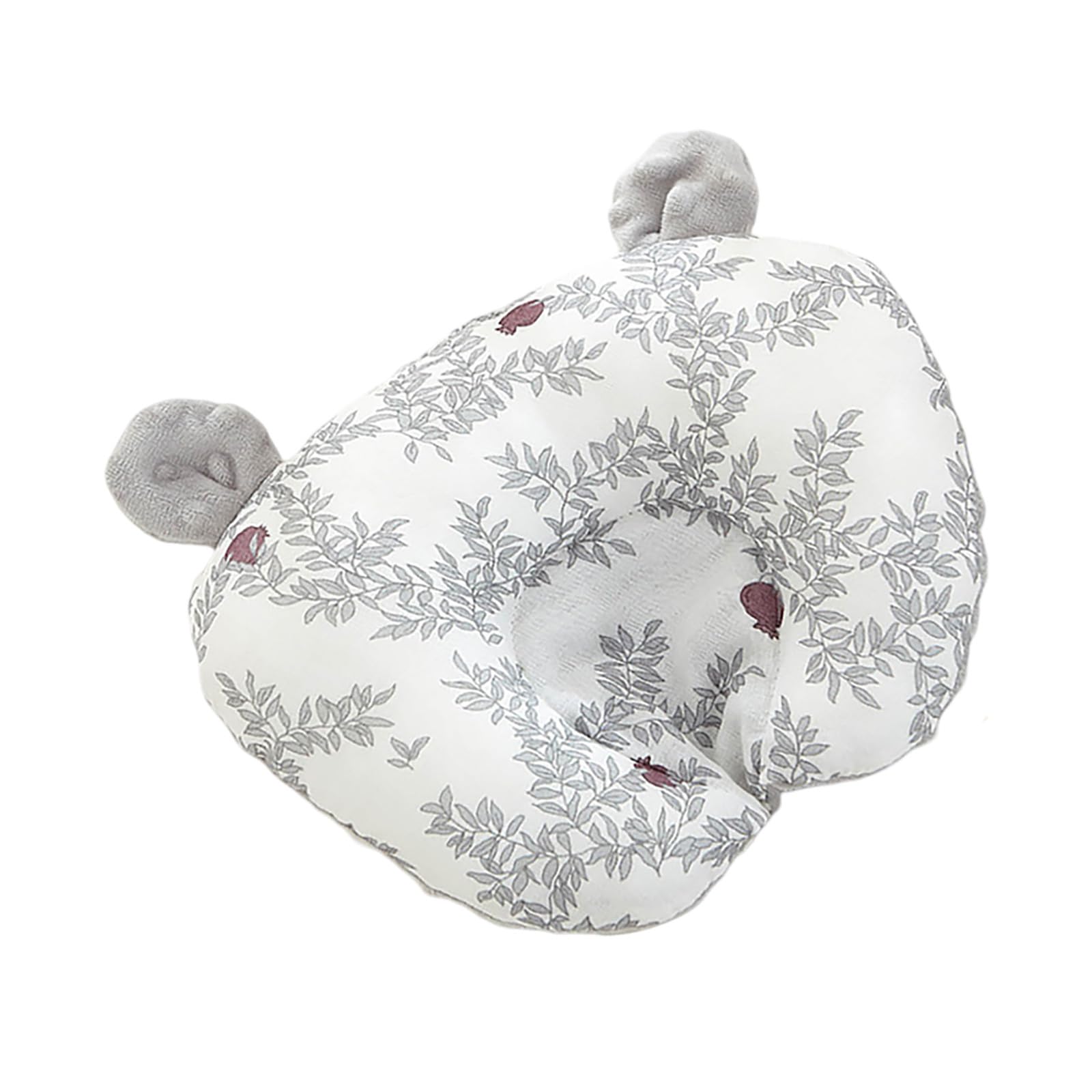 Coussin Bebe Tete Plate Coussins Anti Tete Plate Bebe Coussin bébé Oreiller de voyage pour bébé Appuie-Tête de Enfant pour soutien de la tête et du cou pour poussette, siège auto, voyage (Gris)