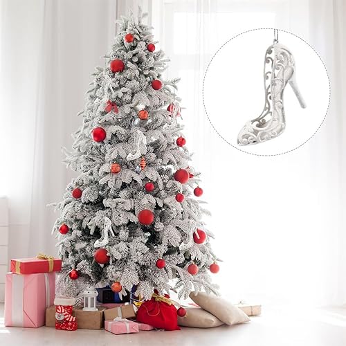 Miniatura 5 de Gadpiparty Decoración colgante para árbol de Navidad, 12 piezas de zapatos de tacón alto para Navidad, invierno, país de las maravillas, vacaciones,