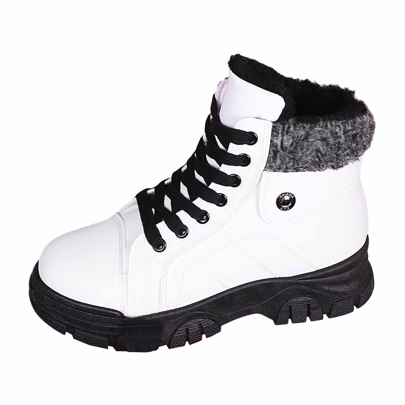 Bottes Femme Boots Fourrées Chaussure Ski Femme 40 Polaire Botas Durable Bottes Neige Hautes Baskets Fourrées Bottines Neige Mi Mollet Chaussures Hiver Bottine Chaude Caoutchouc De Imperméable