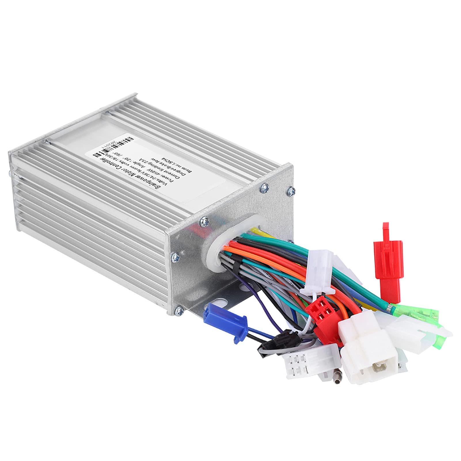Brushless Motor Speed Controller, Aluminium Alloy Electric Bike Brushless Controller for Electric Bicycle for Scooter for E-bike(24V/36V 450W)