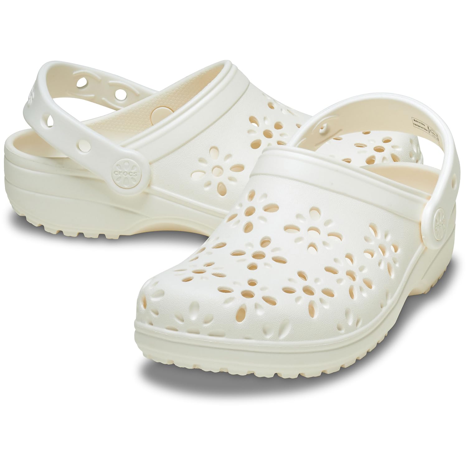 Crocs Mixte Enfant Classic Floral Cut Out Clog K Sabot