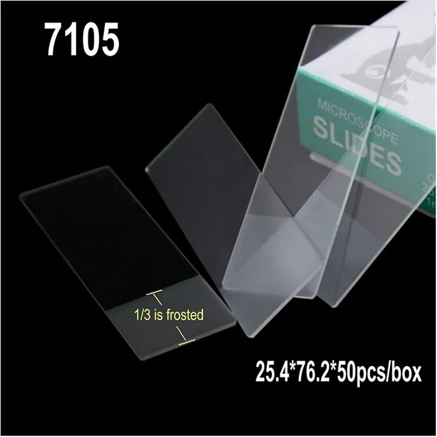 1set (2 boxes slides + 1 box cover glass) biological experiment section cover glass laboratory microscope slide(C)