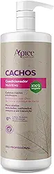 Ápice Condicionador Cachos Nutritivo | Nutrição, Selagem das Cutículas e Brilho com Óleo de Coco e Manteiga de Karité | Liberado para No e Low Poo | 1000ml