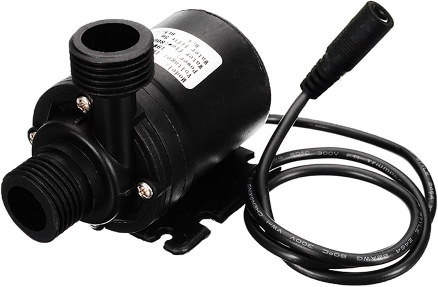 DC 12V 24V Portable Brushless Motor Submersible Pump Pump Flow 800L/H Suitable for Cooling System Fountain Water Heater(24V DC Connector)