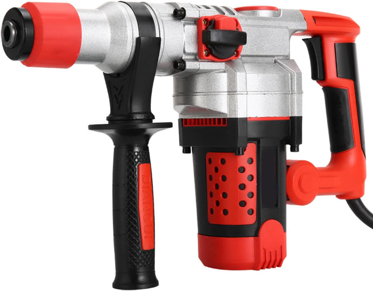 1600W Electric Hammer, Portable Electric Pick Rotary Shock Electric Perforator Equipment Impact Drill Electric Breaker Power Tool