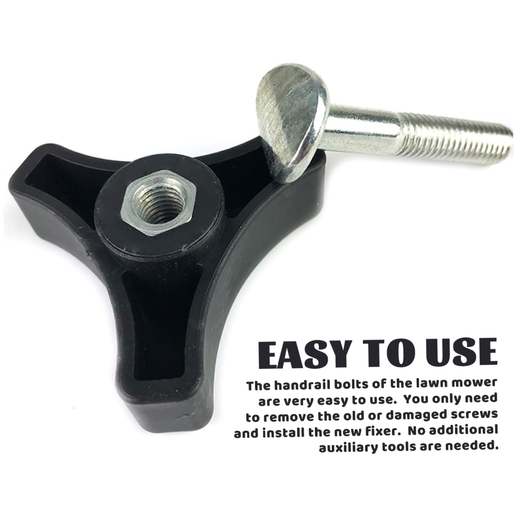 Manopola Dado Ad Alette Per Tosaerba Bosch - Confezione Da 2 Pezzi - Foto 2