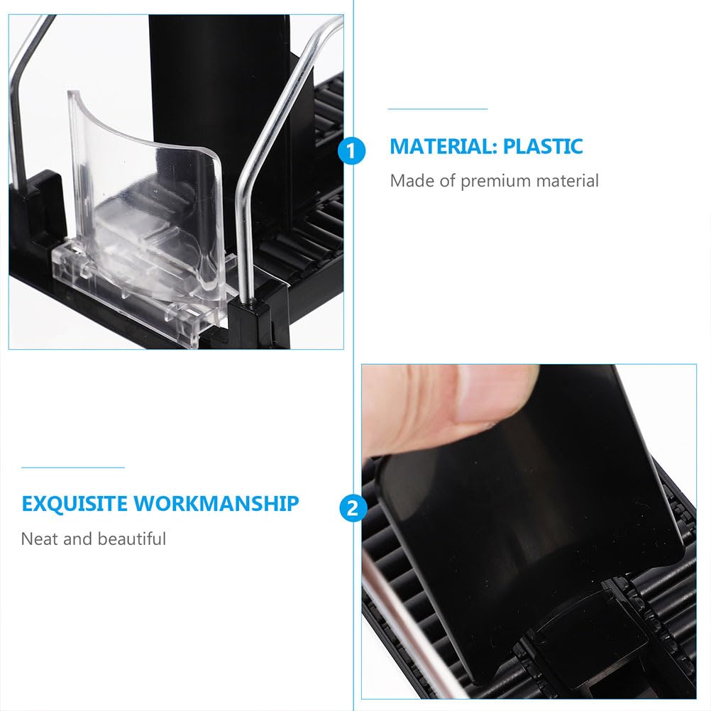 iplusmile Lot de 2 mini distributeurs de boissons automatiques en plastique noir pour magasin de commodité, supermarché, maison, réfrigérateur