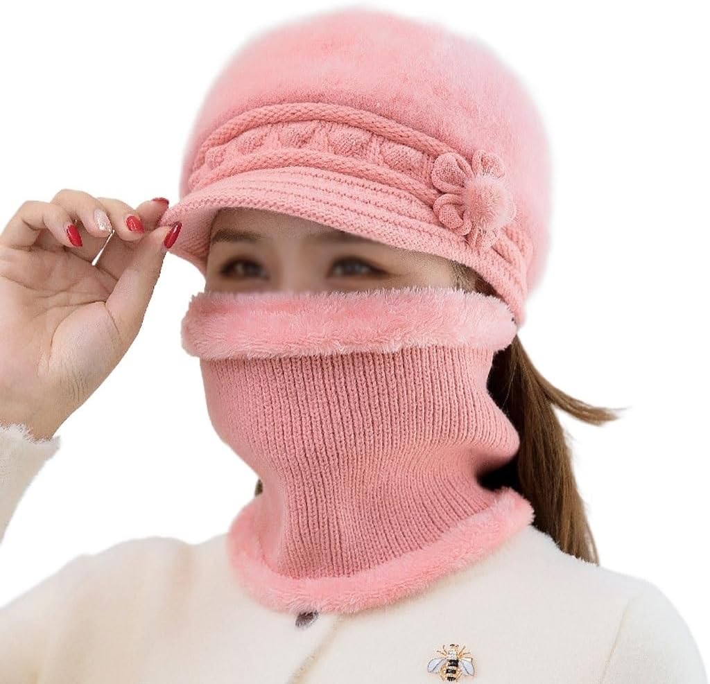 Winter Woolen Cap Thickened Warm Middle-Aged Mother in Autumn and Winter Elderly Padded
