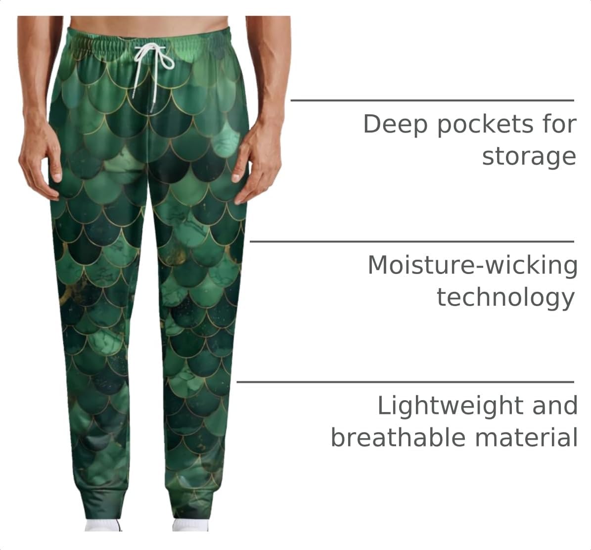 Men's Athletic Jogger Pants Lightweight Sweatpants Casual Pants with Pockets for Running Workout 80s 90s Party Rave Outfit