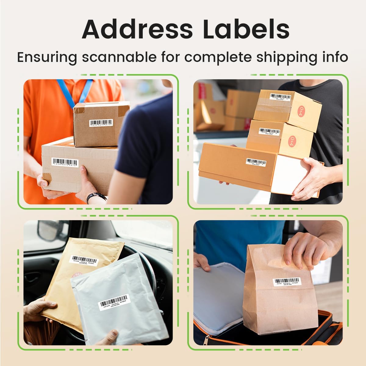 Compatible with Dymo 30252 Labels 1-1/8 x 3-1/2 White Address Labels Work with Dymo 450, 450 Turbo, 4XL, 400 Label Printers (24 Rolls /3500 Labels), NOT Fit 550 & 5XL