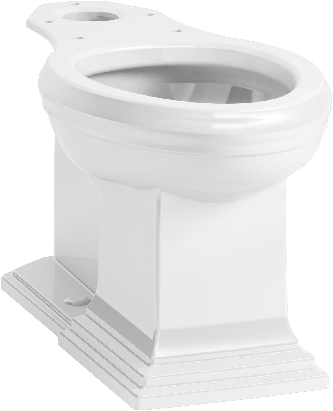 KOHLER K-5626-0 Memoirs Comfort Height Elongated Toilet Bowl with Concealed Trap Way, White - - 
