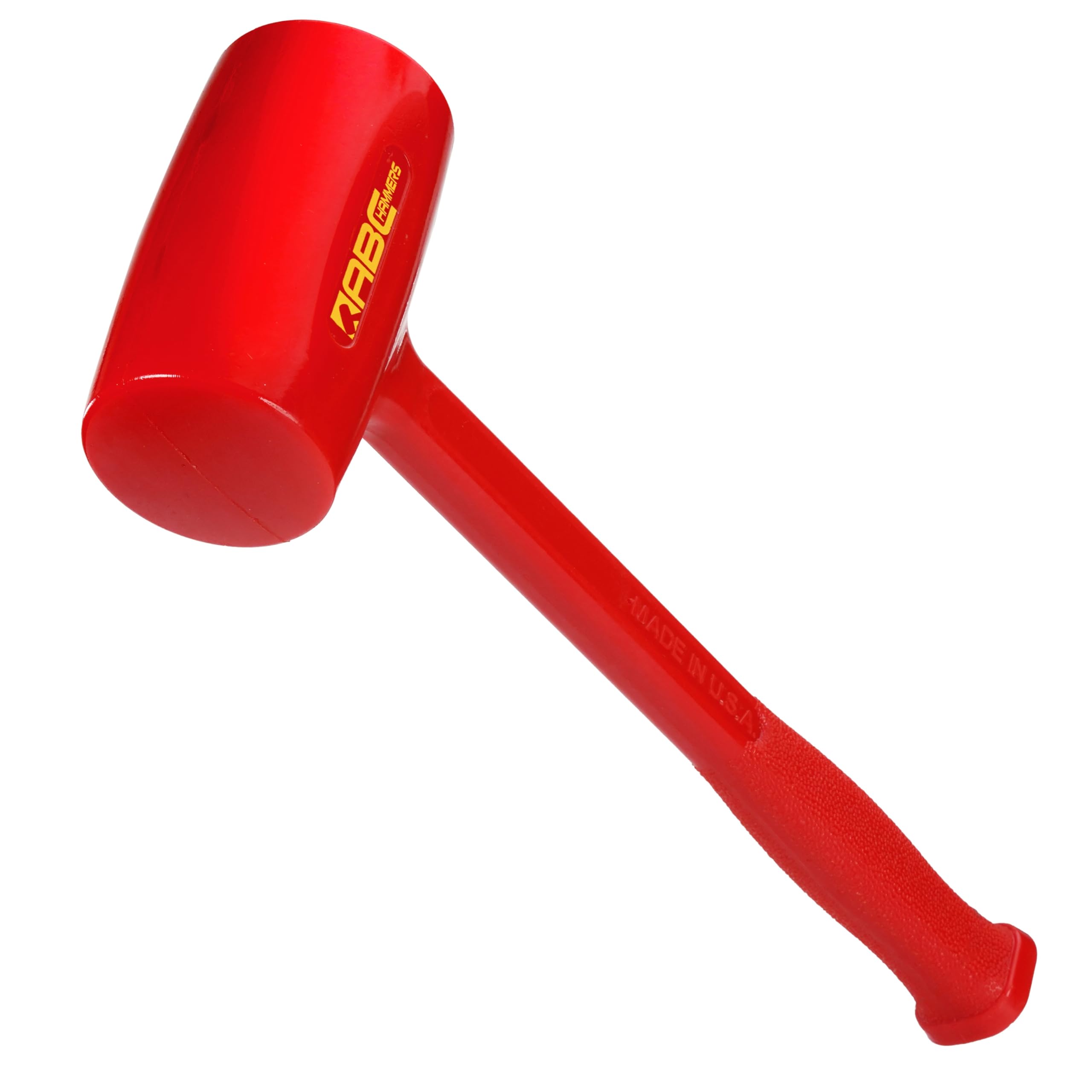 ABC HAMMERS Dead Blow Hammer - 53 oz. Polyurethane Hammer with Steel Reinforced Handle & 15.25" Overall Length - ABC4DB