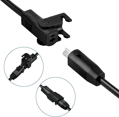 Miniatura 6 de Aprelco Extensión de 6.6 pies de 2 pines para sofá reclinable, cable de alimentación de corriente continua para Hmleaf OKIN LA-z-boy silla elevadora