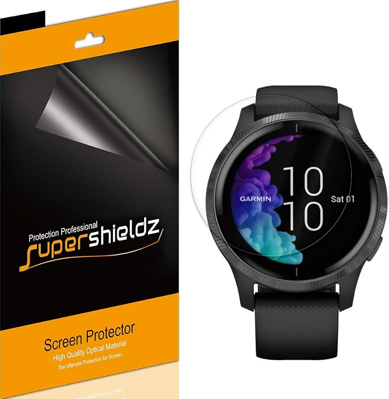 Supershieldz (3 Pack) Designed for Garmin Venu Screen Protector, High Definition Clear Shield (TPU)