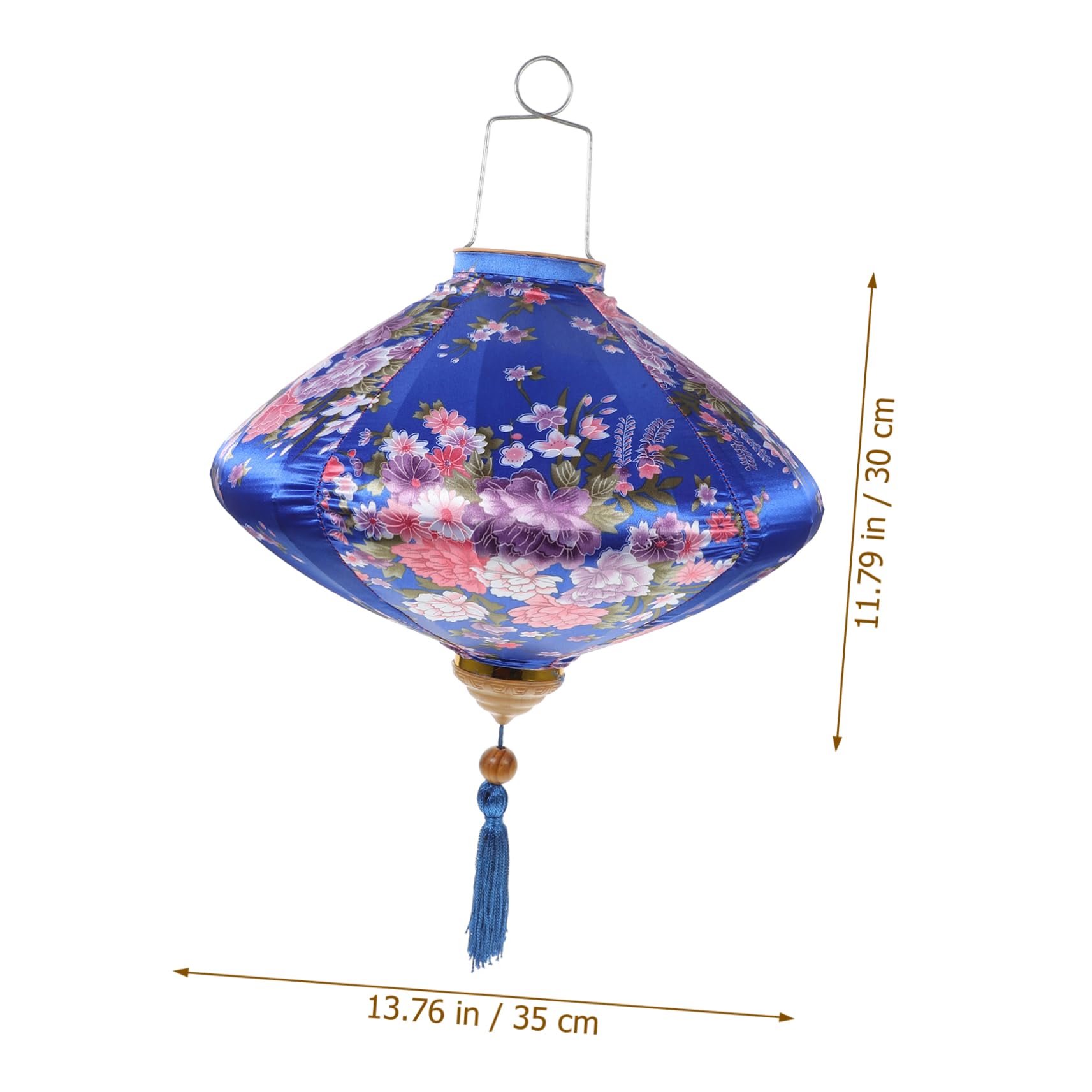 BESPORTBLE Adorno de Linterna Floral Borlas Linterna Colgante Hogar Decoración Año para Patios y Interiores