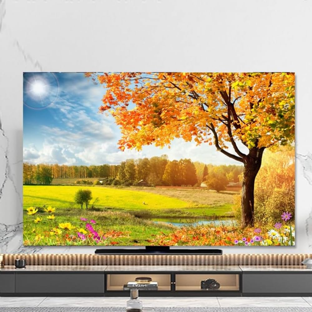 32-80 cali Miękka tkanina poliestrowa z nadrukiem Ochrona monitora...(Flower4,80inch)
