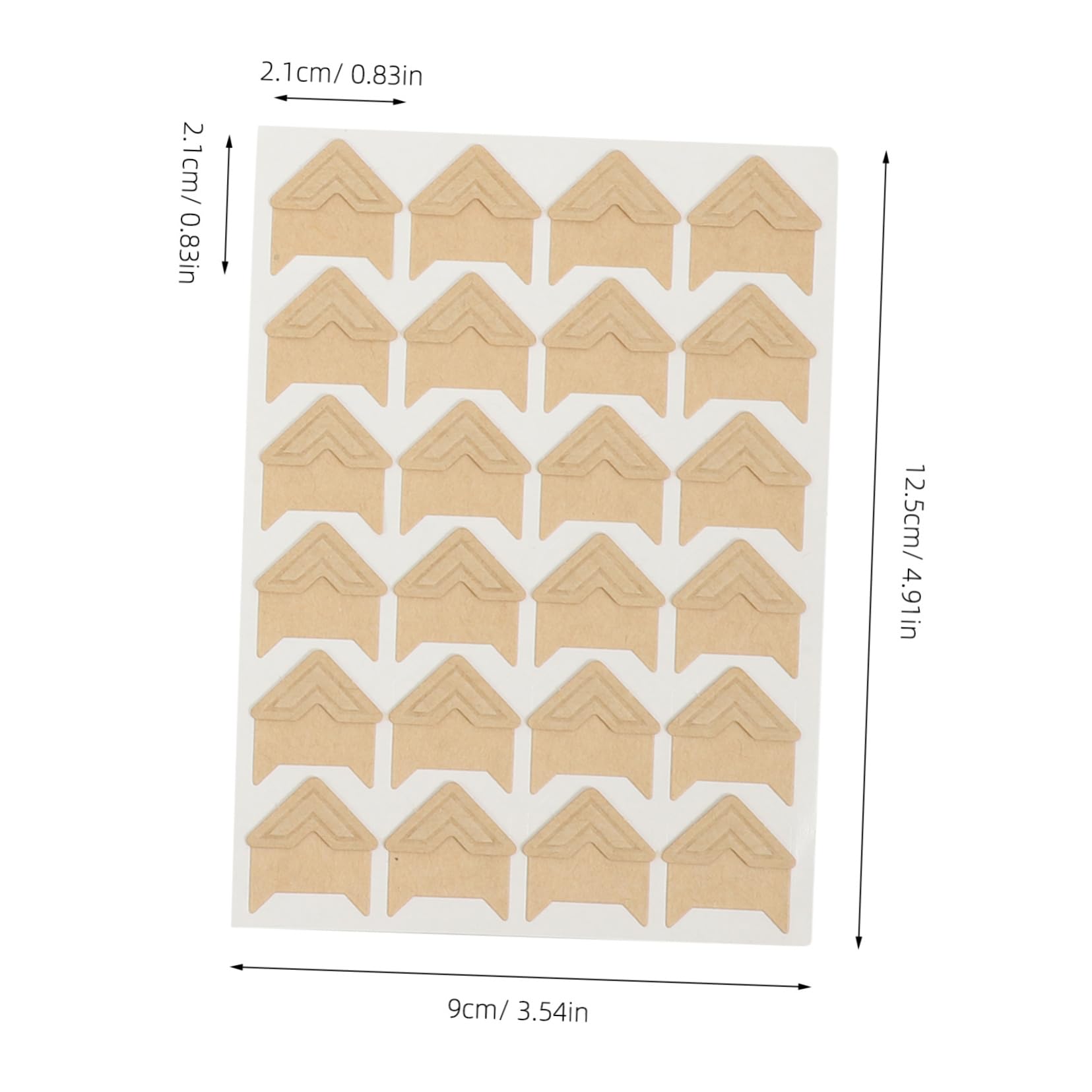 Beatifufu Self-Adhesive Photo Corners Scrapbook Journal Stickers Photo Frame Fixed Stickers