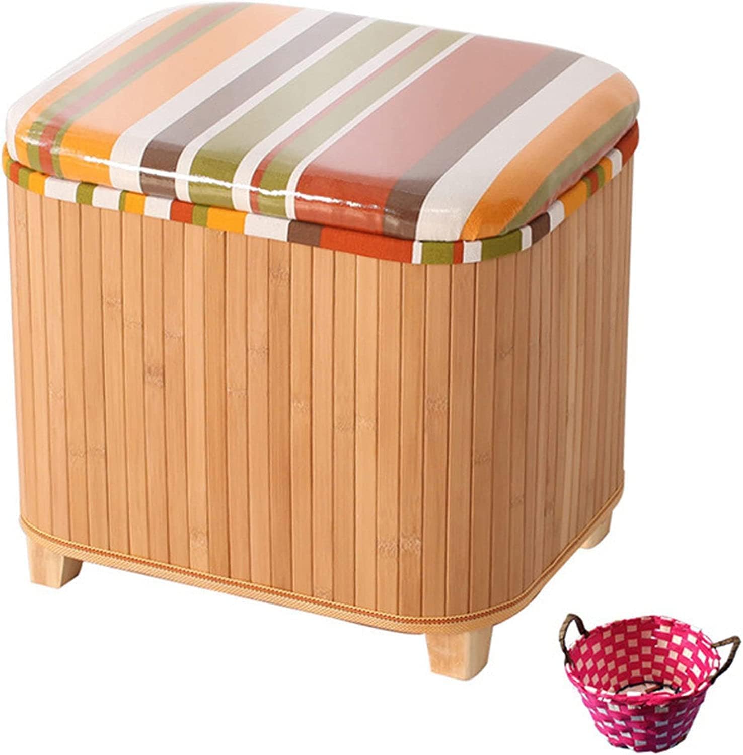 Repose-pieds portable en bambou pour la coiffeuse de la chambre