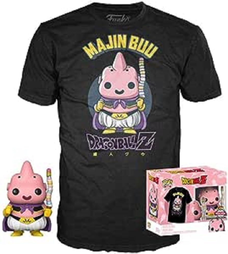 Funko Dragon Ball Z - Booble Head POP N° xx- Buu Avec Glace + T-Shirt (M)
