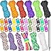 Inntek Set di 12 corde paracord, fai da te in paracord, set fai da te, paracord, 24 chiusure a incastro, 550 corde Paracord per braccialetti fai da te, portachiavi, guinzagli per cani