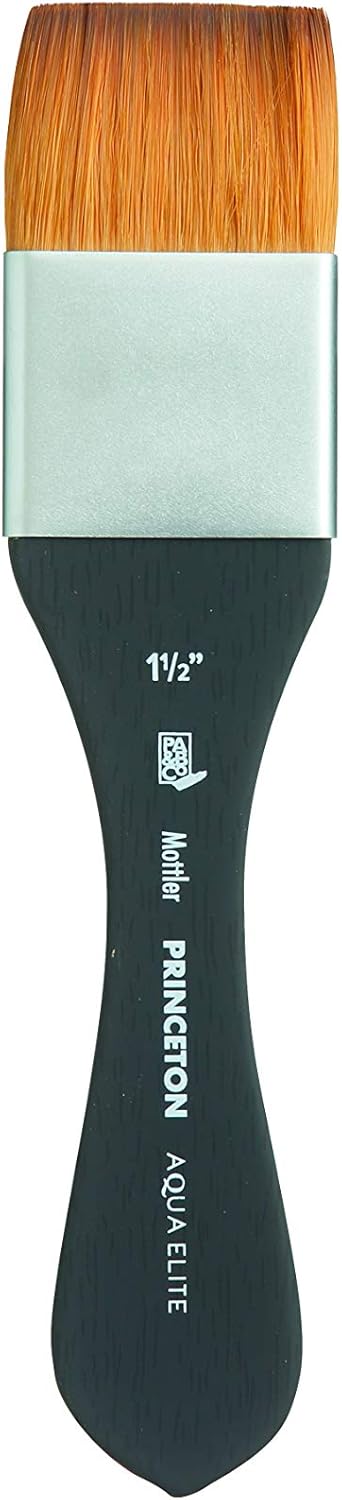 Princeton Aqua Elite, Series 4850, Synthetic Kolinsky Watercolor Paint Brush,Mottler, 1-1/2 Inch