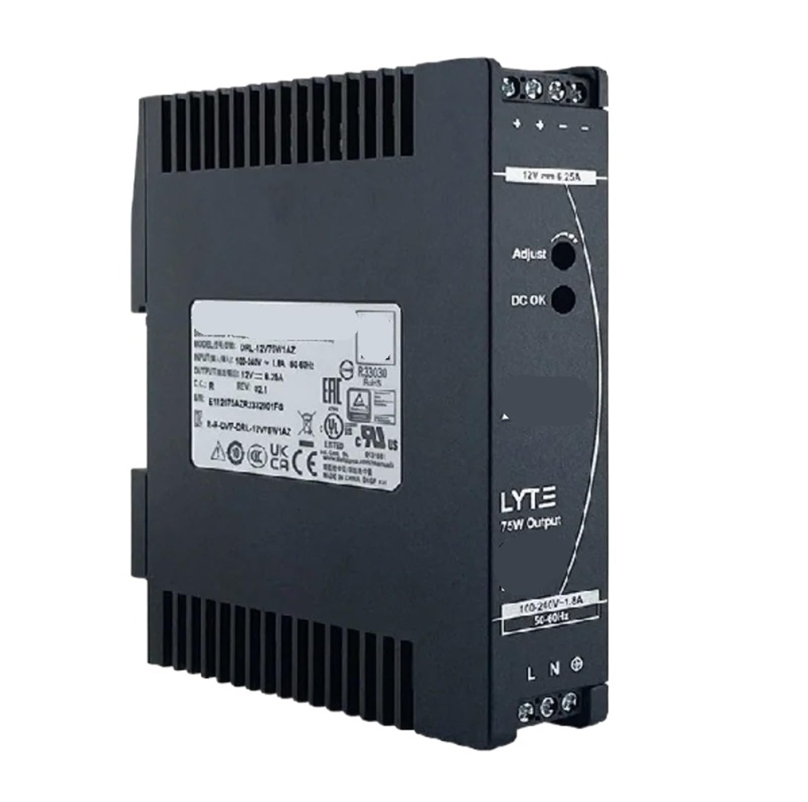 CJKXPZMH DRL-12V75W1AZR 12V 6.25A 75W Switching Power Supply