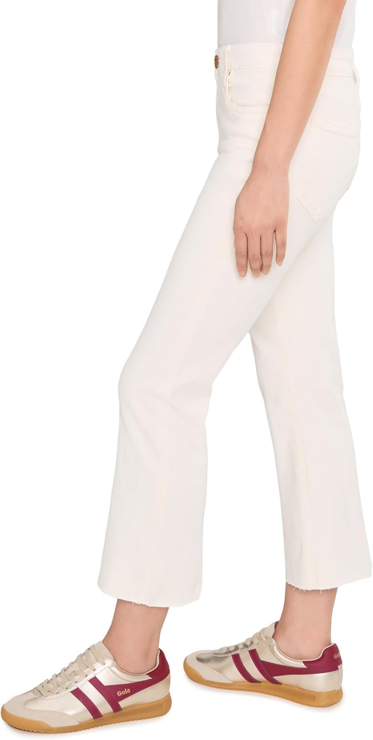 KUT from the Kloth Petite Kelsey High-Rise Ankle Flare with Raw Hem