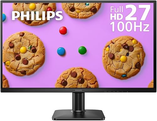 Vista 17 de Philips - Monitor de 27 pulgadas Full HD (1920 x 1080) de 100 Hz, VESA, 1 puerto VGA, 1 puerto VGA, cuidado de los ojos, 4 años de garantía