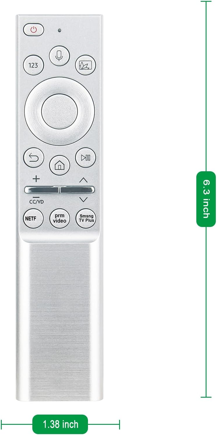 BN59-01346A Voice Replace Remote Control Compatible with Samsung 4K QLED UHD Smart TV QN55LST7TAFXZA QN55LST7TAF QN75LST7TAFXZA QN65LST7TAF QN65LST7TAFXZA QN75LST7TAF QN49Q8DTAFXZA QN32LS03TBFXZA