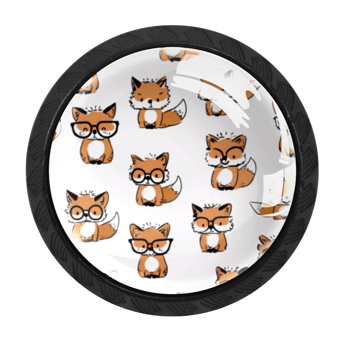 Heoeh Multi 2 4 Pcs Kitchen Cabinet Knobs, Cute Fox Drawer Knobs Dresser Handles