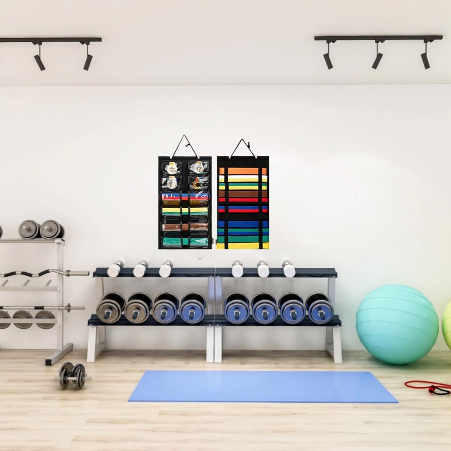 Martial Arts Belt & Medal Display, 24.4 Felt Rack, Wall Mount