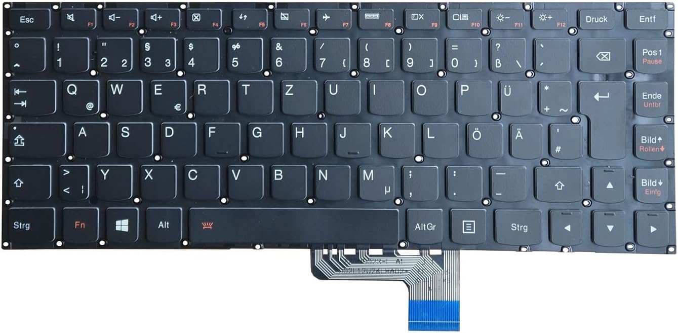 German Keyboard for Lenovo Yoga 2 13, Yoga 3 14/3 14 1470, Yoga 700-14ISK 25215046 25215077 SN20G60082 ST1C3B-GE ST1HB-GE Backlit