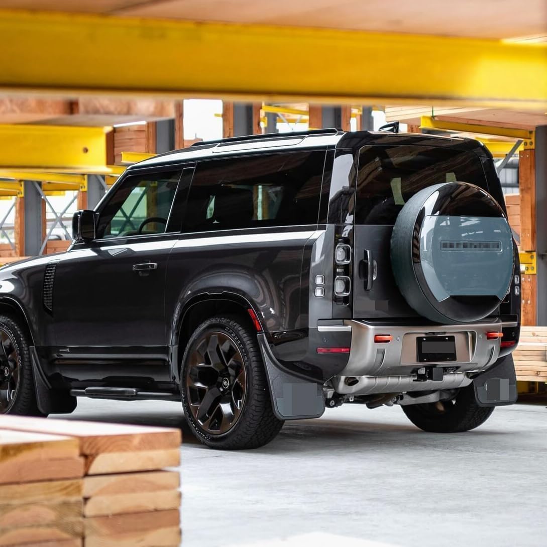 Spare Tire Cover Tyre Wheel Cover Protector Plastic Fits for Land Rover Defender 90 110 130 2 Door 4 Door 5 Door 2020 2021 2022 2023 2024 2025 (Tasman Blue-2)