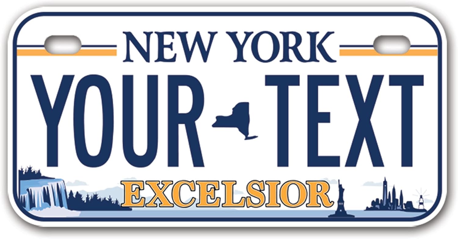 InkMyPlate Personalized New York Excelsior Small License
