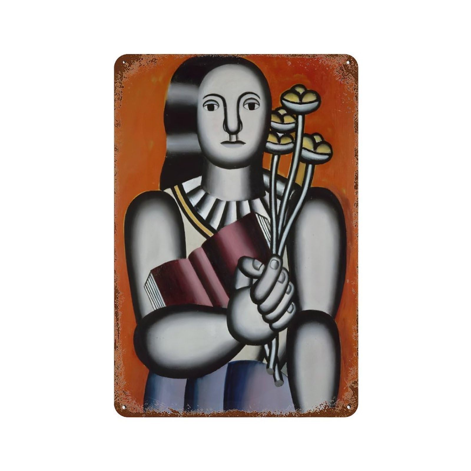 xiaoxiaoshen French Painter Fernand Leger (5) Wall Decor Art Metal Tin Poster Modern Home Decor Art Home Bar Shop Decorations Vintage Sign 30x20cm