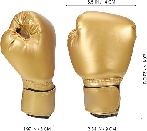 Miniatura 3 de Garneck Guantes de boxeo para niños, guantes de entrenamiento, guantes de entrenamiento junior, cuero sintético, relleno de esponja para niños
