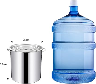 Cooking Pot, Stainless Steel Stockpot,Stockpot Large Stock Pot, Professional Induction-Safe Stainless Steel Stock Pot with Lid for Various Heat Sources