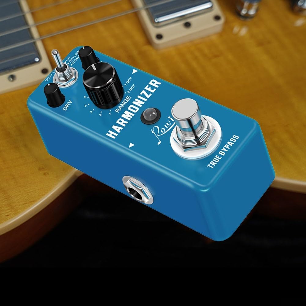 Besttoolifes Pédale d'harmonie de guitare - Pédale d'effets de pitch numérique - Guitare électrique - Bloc unique de compression - LEF-333