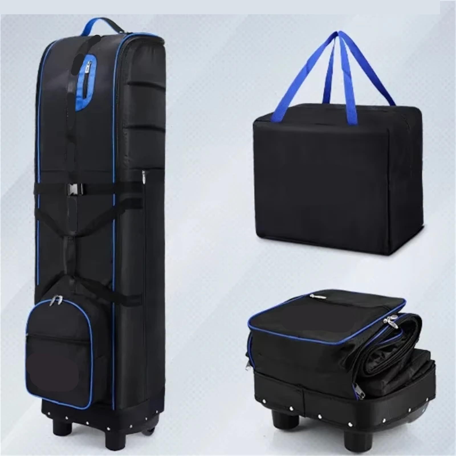 Abdeckung Golfbag Golf-Reise-Flugzeugtaschen mit Rad, verdickte Riemen, Faltbare Club-Abdeckung for Fluggesellschaften, Luftfahrt-Tasche