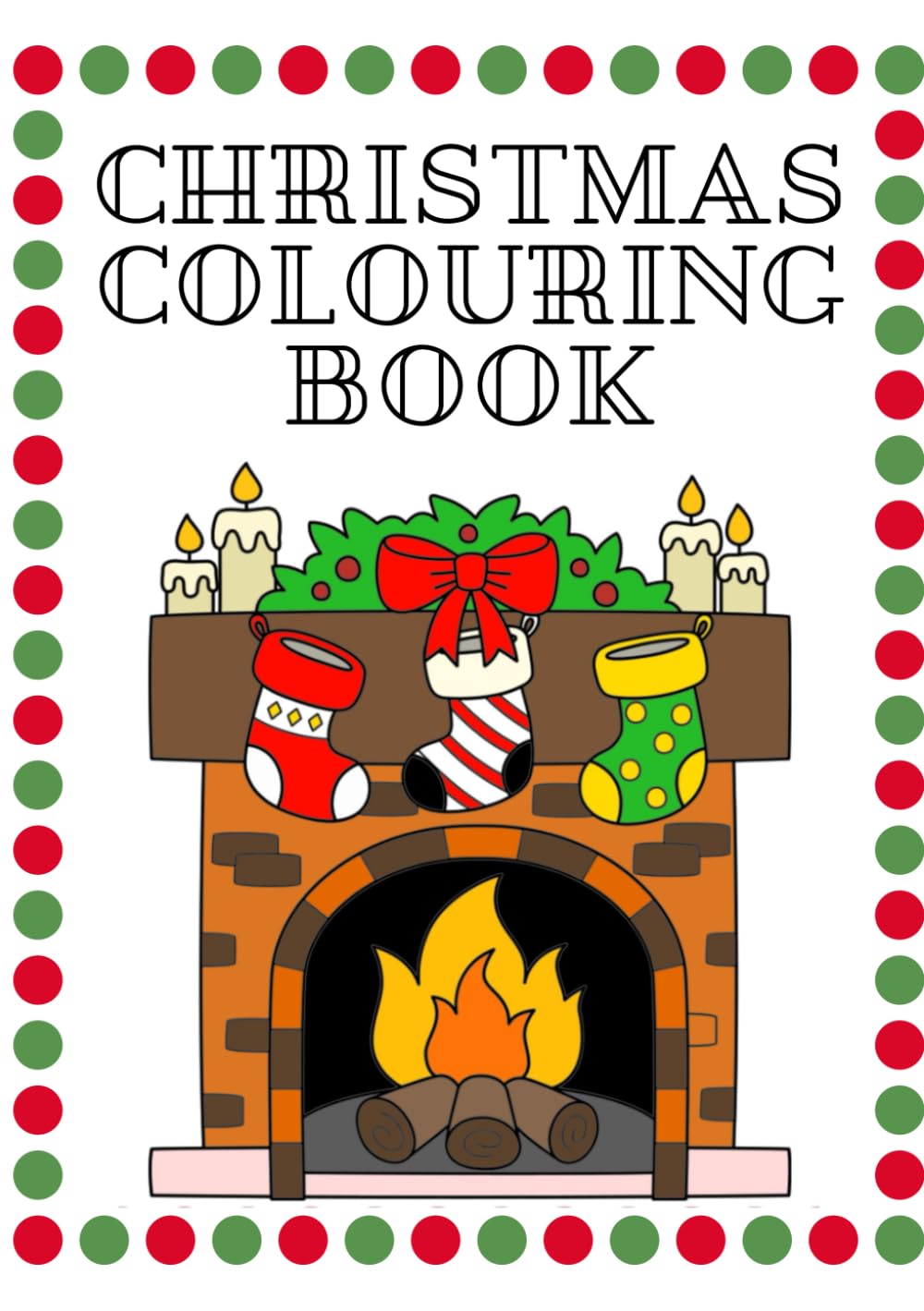 Cute Christmas Coloring Book: Adorable Holiday Fun with Santa, Elves, Reindeer, and Festive Scenes for Kids: 30 Easy-to-Color Pages Featuring Elves, ... Stocking Stuffer or Family Activity Book