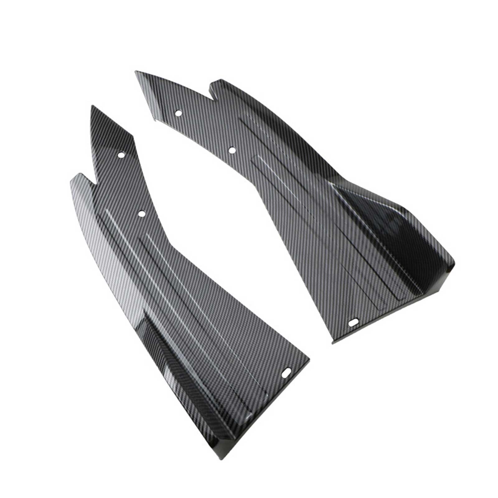 Diffusore per Paraurti Posteriore per Auto per Audi TT RS Coupe 8S 2019 2020 2021 2022 2023, 2 Pezzi Auto Posteriore Labbro Angolo Splitter Diffusore, Accessori Auto,Carbon Fiber Black