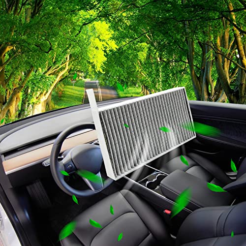 JOJOMARK for Tesla Model 3/Y Cabin Air Filter with Activated Carbon Fit 2016-2023 2024 Model 3/2020 2021 2022 2023 2024 Model Y by JOJOMARK - Image 4
