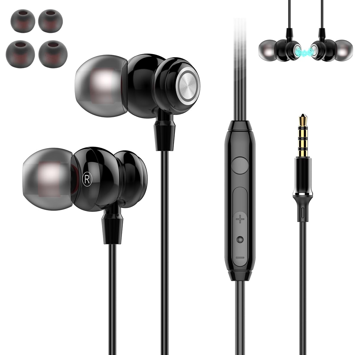 Amazon.co.jp: Ayoii【2025 音質強化バージョン】イヤホン 有線 3.5mm