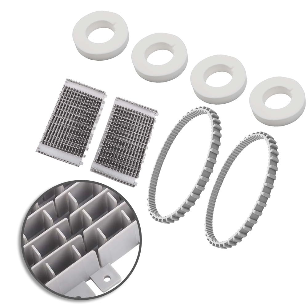 Kit 8 anneaux de roue en mousse 6101611-R4 avec 2 courroies 9985006-R2 et 2