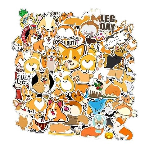 Autocollants corgi HOMSFOU 100 pièces Cover